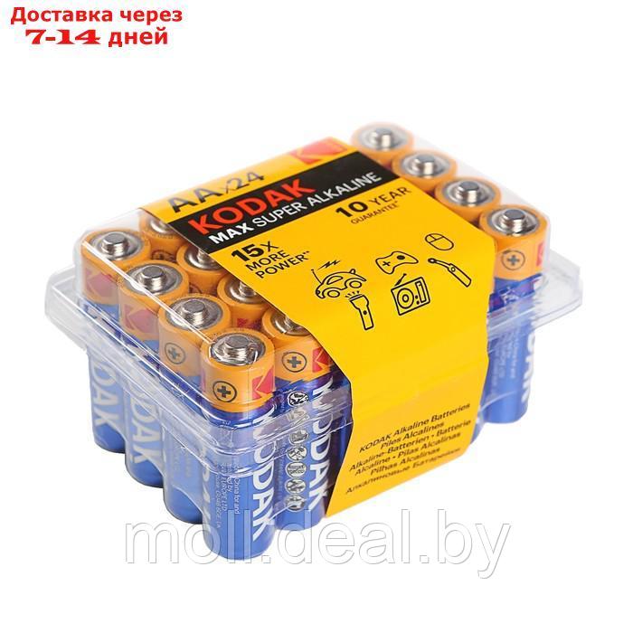 Батарейка алкалиновая Kodak Max, AA, LR6-24BOX, 1.5В, бокс, 24 шт. - фото 1 - id-p220106507