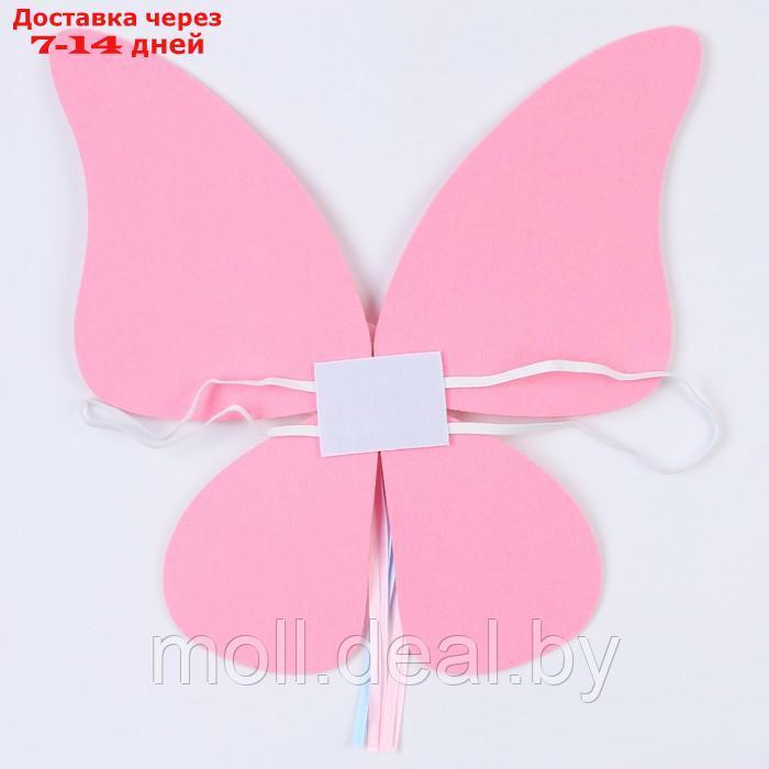Карнавальный набор "Бабочка", 5-7 лет, розовый: юбка с х/б подкладом, крылья - фото 6 - id-p220110987