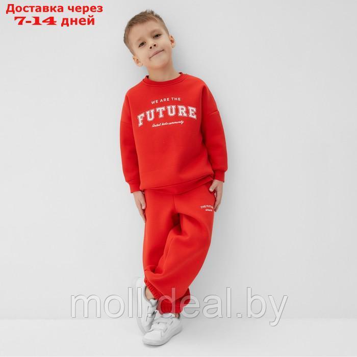 Костюм детский (свитшот, брюки) KAFTAN Future р.30 (98-104), красный - фото 3 - id-p220111973