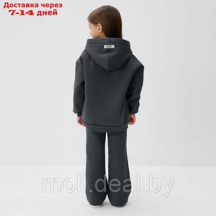 Костюм детский (толстовка, брюки) KAFTAN размер 32 (110-116), цвет серый - фото 5 - id-p220111994