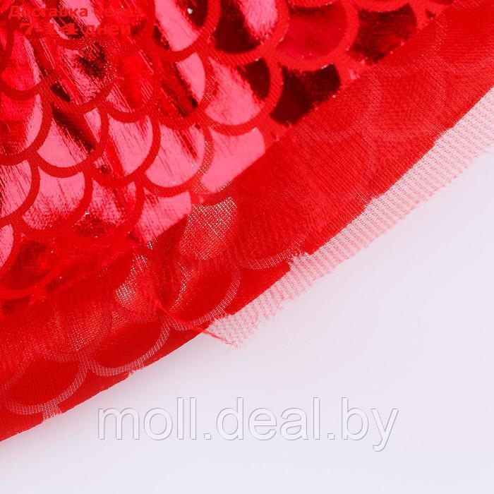 Карнавальный набор "Зимний дракошка" цвет красный, крылья, юбка и ободок - фото 2 - id-p220112009