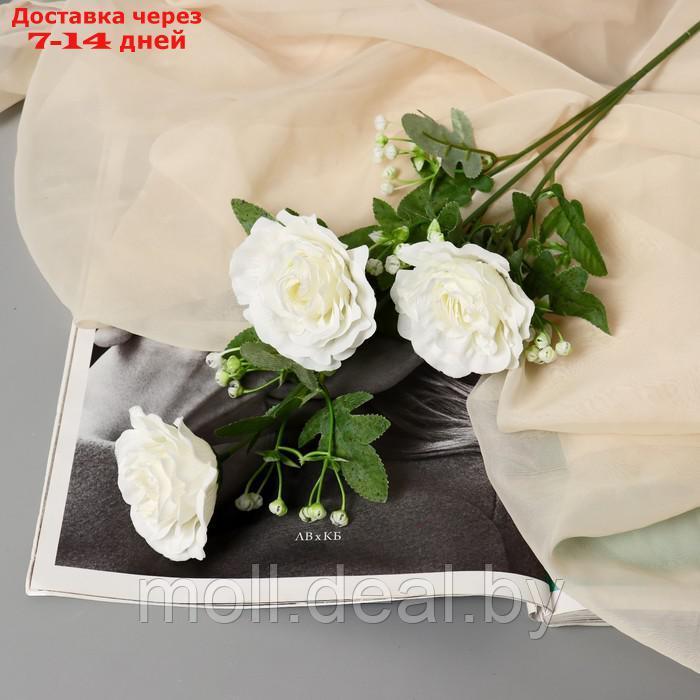 Цветы искусственные "Роза галант" 8х62 см, белый - фото 1 - id-p220112097