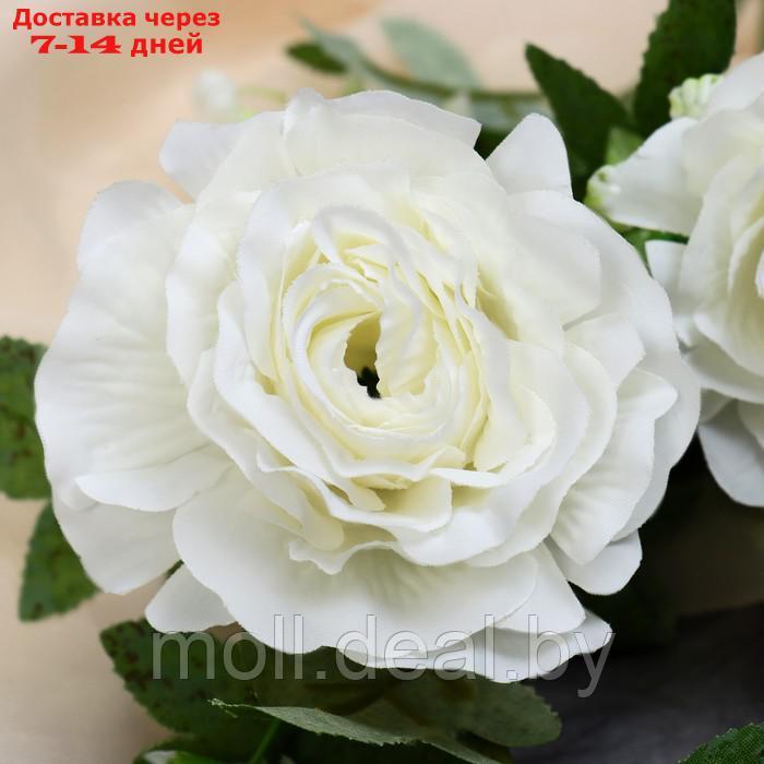 Цветы искусственные "Роза галант" 8х62 см, белый - фото 2 - id-p220112097