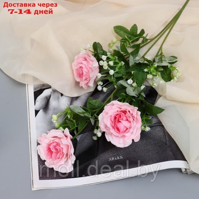 Цветы искусственные "Роза галант" 8х62 см, розовый - фото 1 - id-p220112099