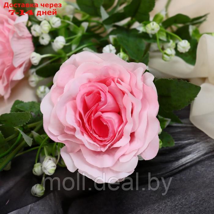 Цветы искусственные "Роза галант" 8х62 см, розовый - фото 2 - id-p220112099