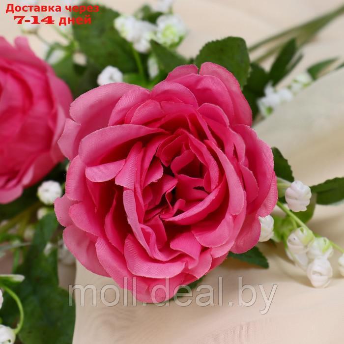 Цветы искусственные "Роза Амория" 7х62 см, ярко-розовый - фото 2 - id-p220112101