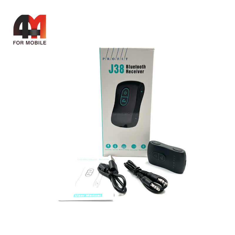 Car Bluetooth Profit, J38, черный - фото 1 - id-p220134875