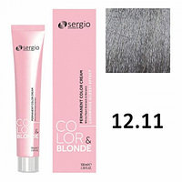 Sergio Professional COLOR&BLONDE 12.11 Ультра-Светлый Блондин Пепельный Интенсивный Крем-краска для волос