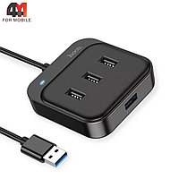 Разветвитель HUB Hoco HB31 2.0, USB To 4xUSB, черного цвета