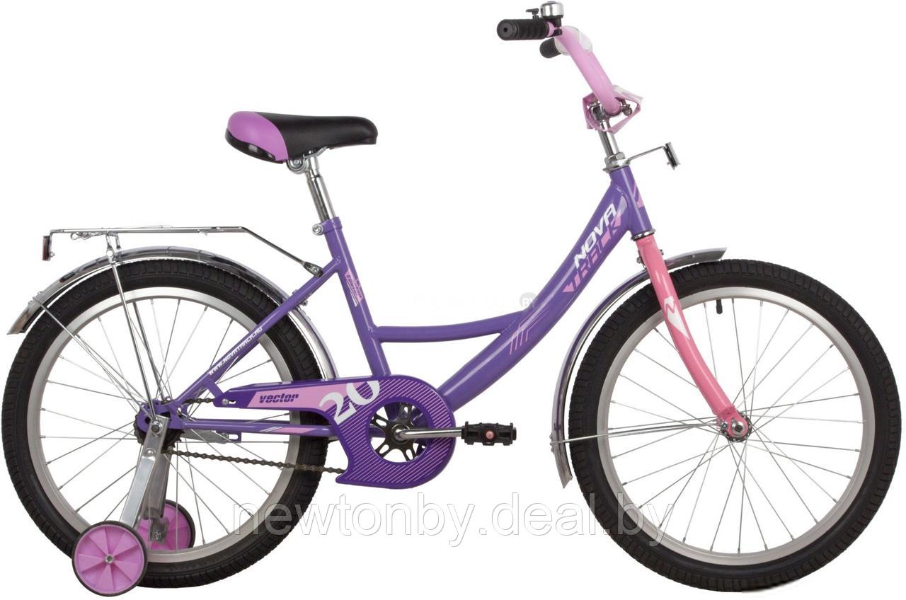 Детский велосипед Novatrack Vector 20 2022 203VECTOR.LC22 (фиолетовый) - фото 1 - id-p220136887