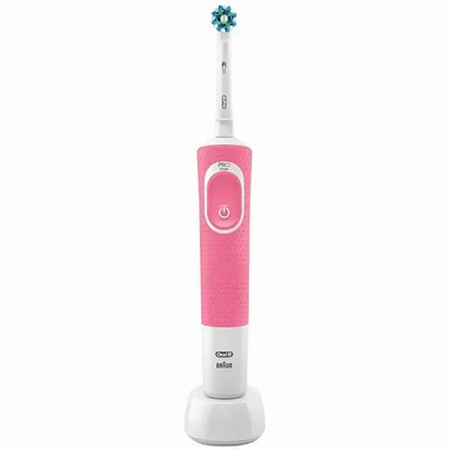 Электрическая зубная щетка Oral-B Vitality D100 Cross Action D100.413.1 Розовый - фото 3 - id-p220132192