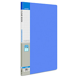 Папка пластиковая HUA JIE с 10 файлами синяя (Цена с НДС)