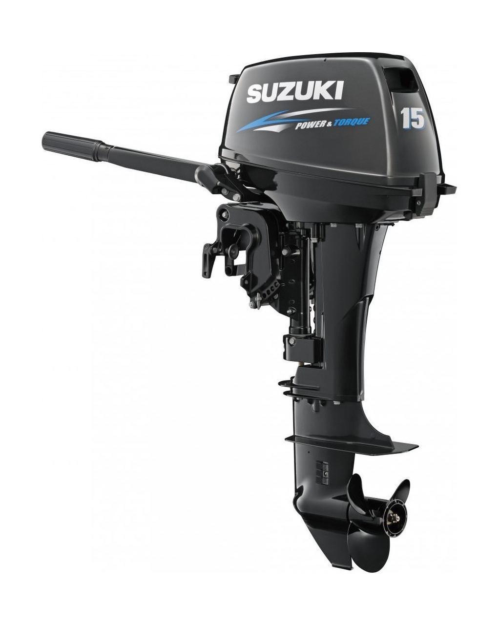 Лодочный мотор Suzuki DT15 AS (2-х тактный) - фото 1 - id-p220142728