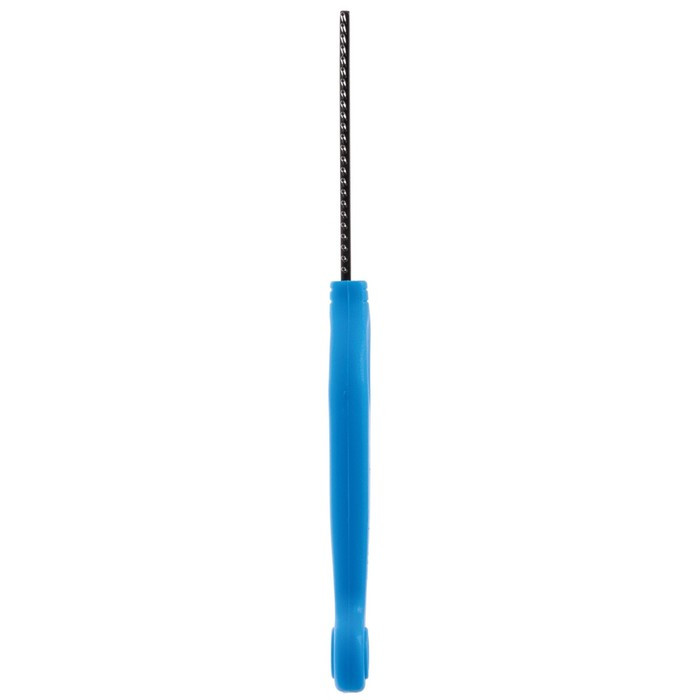 Расчёска DeLIGHT антистатик, 24 зуба 23 мм, пластиковая ручка, чёрно-синяя - фото 2 - id-p220143091
