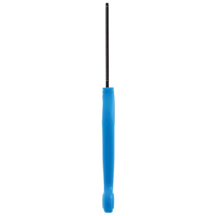 Расчёска DeLIGHT антистатик, 58 зубьев 18 мм, пластиковая ручка, чёрно-синяя - фото 2 - id-p220143094