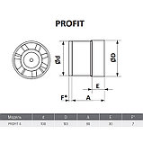 Вентилятор вытяжной ERA PROFIT 4, d=100 мм, 220‒240 В, канальный, фото 8