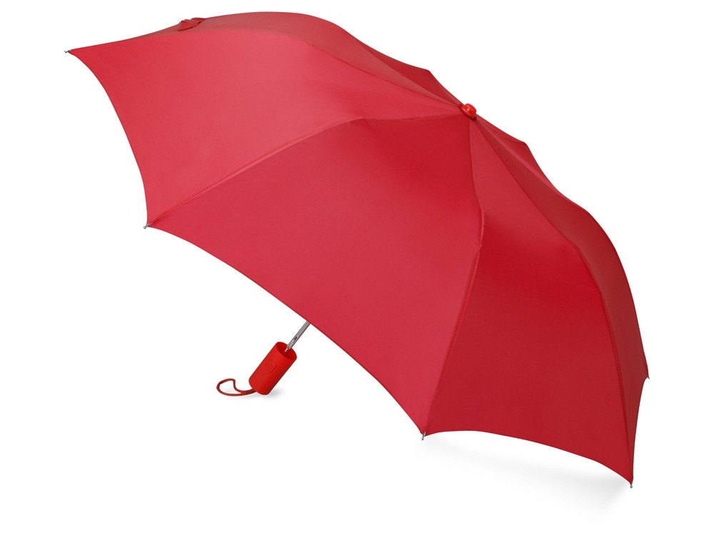 Зонт складной Tulsa, полуавтоматический, 2 сложения, с чехлом, красный - фото 2 - id-p220144787