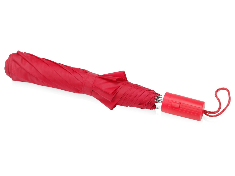 Зонт складной Tulsa, полуавтоматический, 2 сложения, с чехлом, красный - фото 3 - id-p220144787