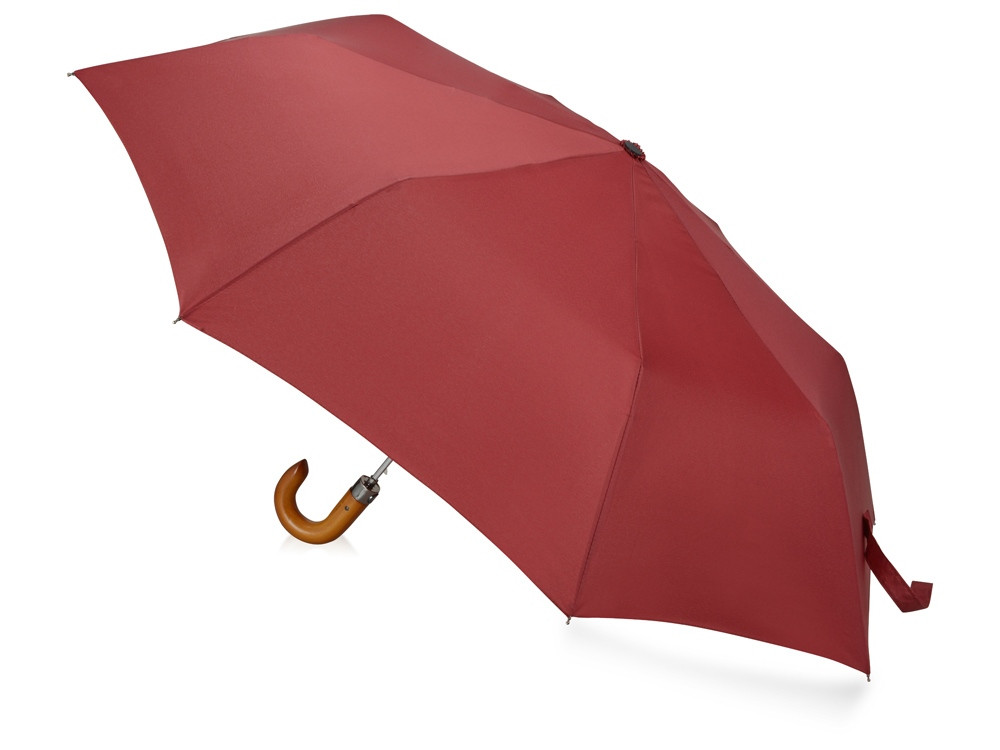 Зонт складной Cary, полуавтоматический, 3 сложения, с чехлом, бордовый - фото 2 - id-p220144788