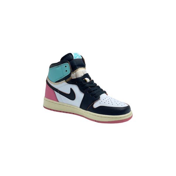 NIKE AIR JORDAN 1 Retro Union Pink/turqoise - фото 2 - id-p216563184