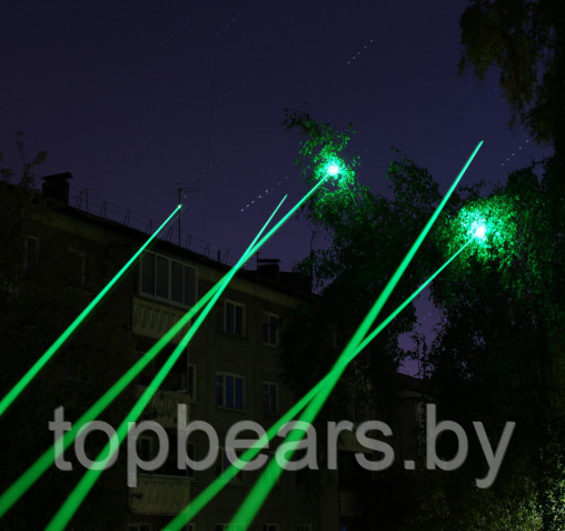 Лазерная указка Green Laser Pointer с 1 активной насадкой - фото 10 - id-p220144809