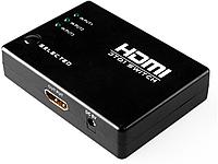 Переключатель HDMI 3 x 1 Greenline, 1080P 60Hz, пульт ДУ, DeepColor, GL-v301 Greenconnect. Переключатель HDMI