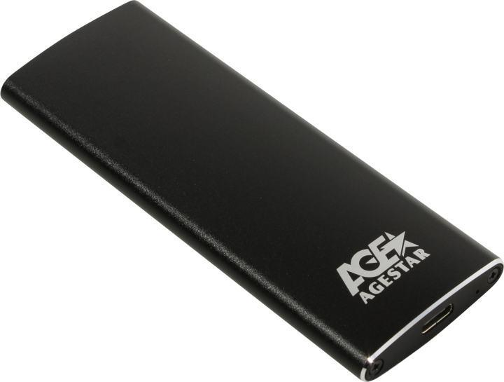 Мобильное шасси AgeStar 3UBNF2C-Black (Внешний бокс для M.2 SSD 2230/42/60/80 USB3.1) - фото 1 - id-p220145963