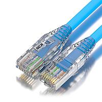 GCR Патч-корд 3.0m LSZH UTP кат.5e, синий, коннектор ABS, 24 AWG, ethernet high speed 1 Гбит/с, RJ45, T568B,