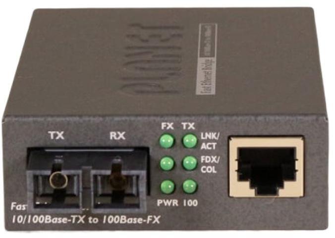 Медиа конвертер PLANET FT-802S35 10/100TX - 100Base-FX (SC) Single Mode Bridge Fiber Converter - 35KM, LFPT - фото 1 - id-p220145919