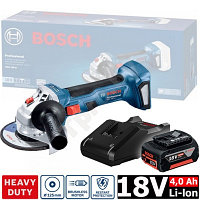 Аккум. углошлифмашина BOSCH GWS 180-LI в кор. 06019H9025