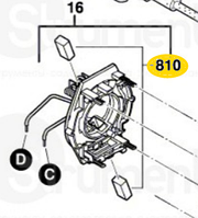 Щетки угольные (10шт) KS5500,MHS6040,GBM10,GSB13 (1607000491) [2610391290] BOSCH 1607000491