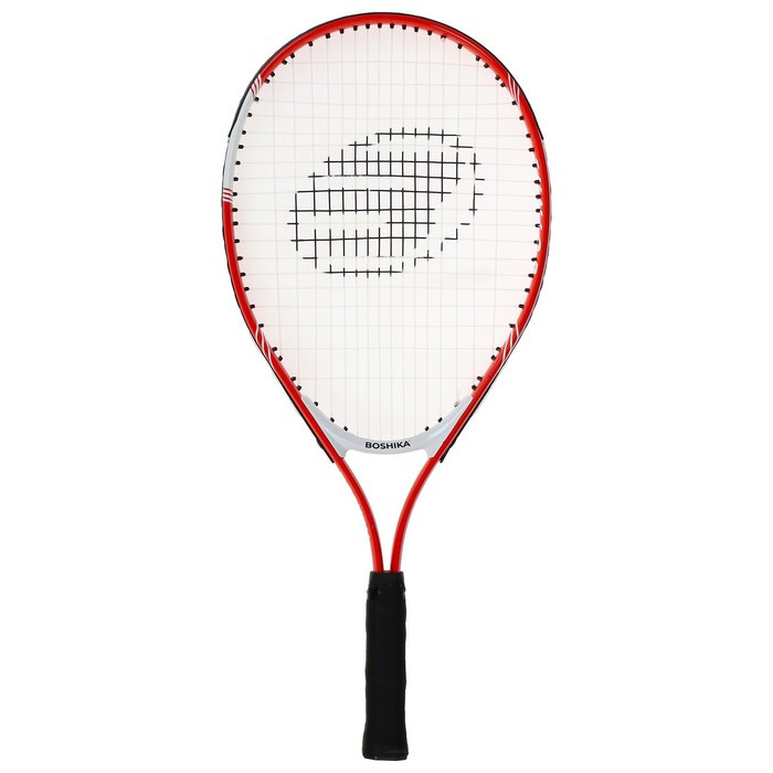Ракетка для большого тенниса детская BOSHIKA JUNIOR, алюминий, 23'', цвет красный - фото 2 - id-p220147935
