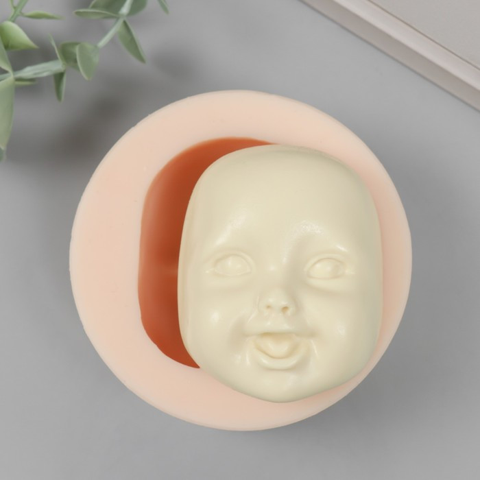Молд силикон "Лицо младенца" №1 7х5,5х3 см - фото 1 - id-p220148223