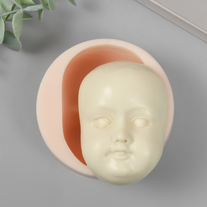 Молд силикон "Лицо младенца" №28 8,8х6,1х3,5 см - фото 1 - id-p220148226