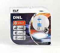 Автомобильная лампа H7 ELF 12V 55W DNL +150% (комплект 2шт) 8711DNL SET