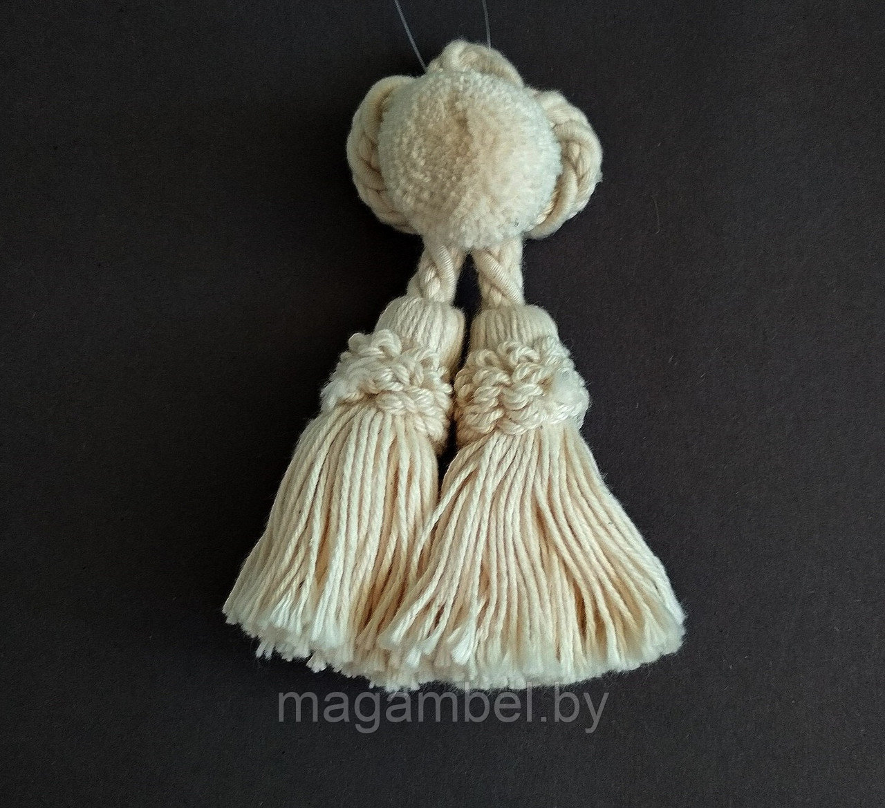 Кисточка двойная маленькая хлопковая