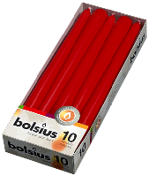 Свеча конусная красная 245/24 Bolsius - 10 шт. | 1 шт. - 1.50 руб.