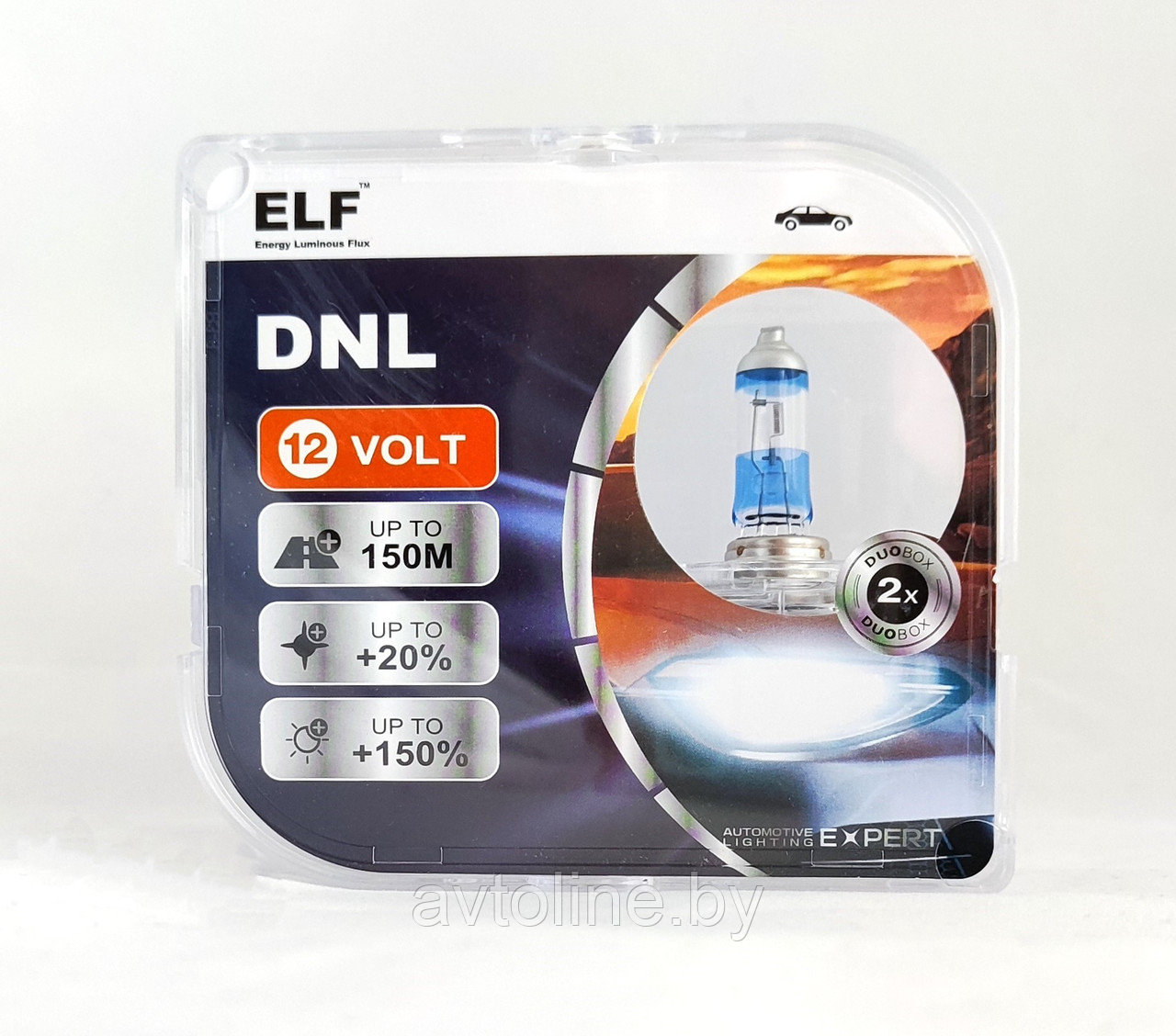 Автомобильная лампа H11 ELF 12V 55W DNL +150% (комплект 2шт) 81111DNL SET