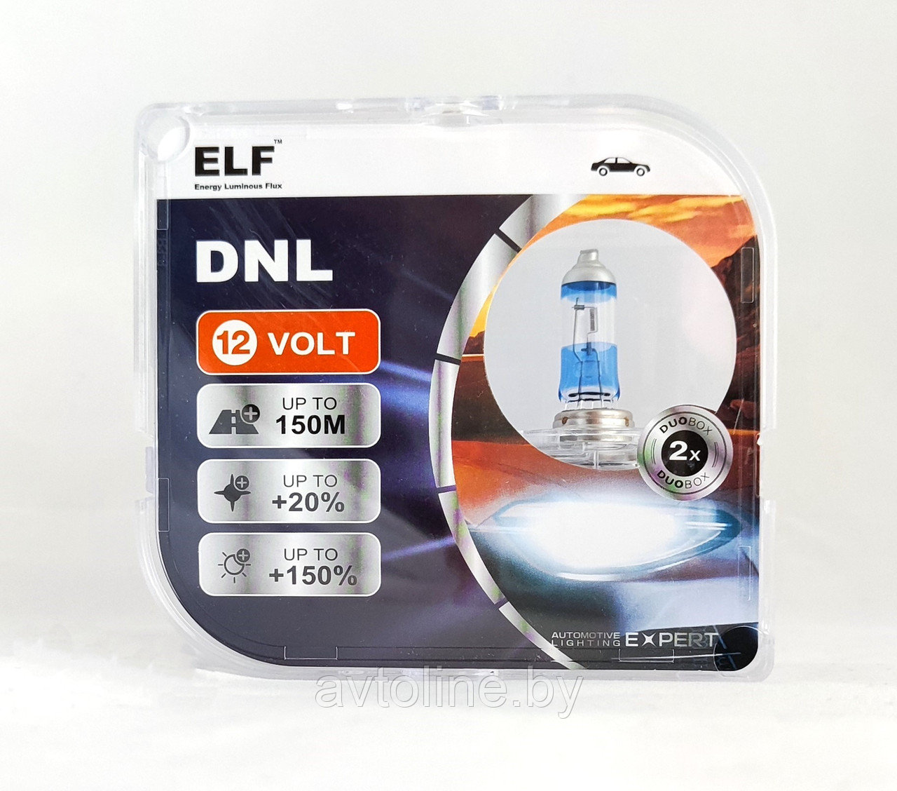 Автомобильные лампы H11 ELF 12V 55W DNL +150% (комплект 2шт) 81111DNL SET