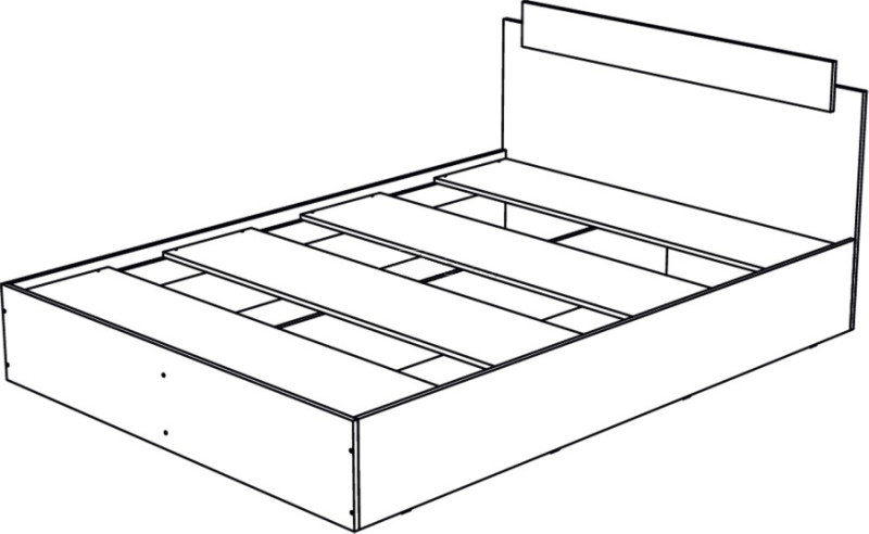 Кровать Эко 0,9м венге/лоредо - МебельЭра - фото 3 - id-p175313943