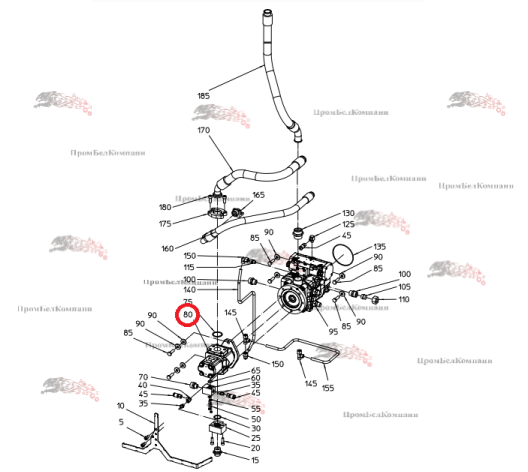 Гидронасос Parker PGP620B0330AD1H3NT5T3S-511A014 7029522042 B92.50698 для свеклоуборочного комбайна Grimme 620