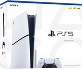 Sony PlayStation 5 Slim(1 ТБ, разрешение игр - 4K UHD (2160p), поддержка HDR, подключение по HDMI)