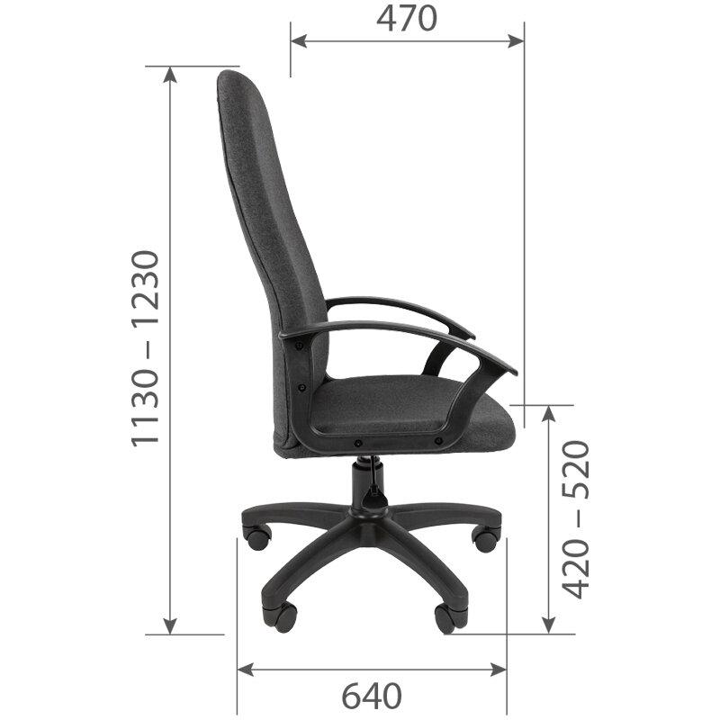 Кресло офисное Стандарт СТ-79,ткань С-3, цв.черный - фото 2 - id-p220148930