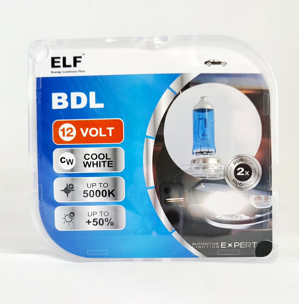 Автомобильные лампы H11 ELF 12V 55W BDL +50% 5000K (комплект 2шт) 81111BDL SET