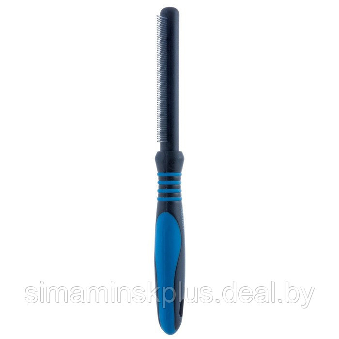 Расчёска DeLIGHT, с кольцами, 56 зубьев 20 мм, чёрно-синяя - фото 2 - id-p220149756