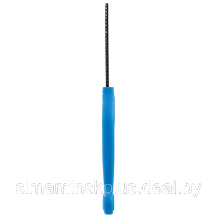 Расчёска DeLIGHT антистатик, 24 зуба 23 мм, пластиковая ручка, чёрно-синяя - фото 2 - id-p220149758