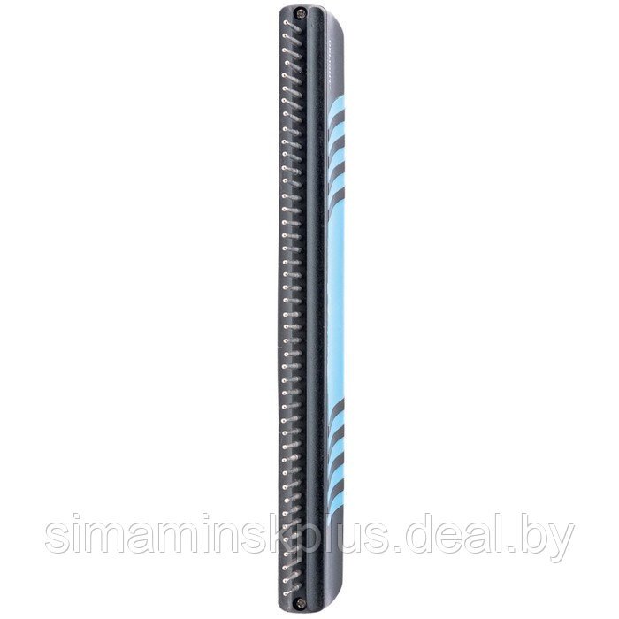 Расчёска DeLIGHT, 44 плавающих зуба 32 мм, чёрно-синяя - фото 2 - id-p220149766