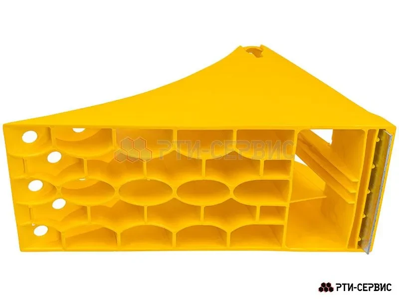 Противооткатный упор (башмак большой, 200 мм) жёлтый для грузовых автомобилей РТИ-СЕРВИС - фото 3 - id-p220150043