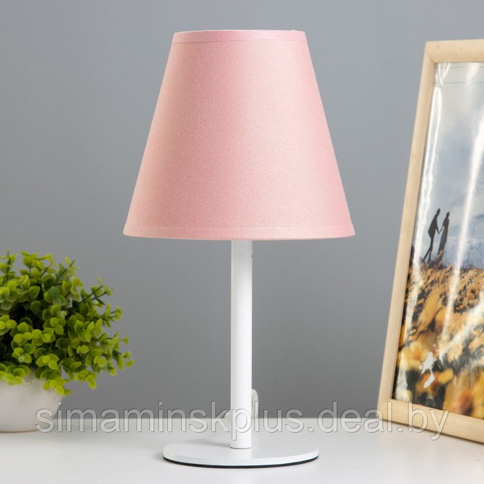 Лампа настольная Jack 1х15Вт Е14 белый/розовый 18х18х32см - фото 1 - id-p220150144