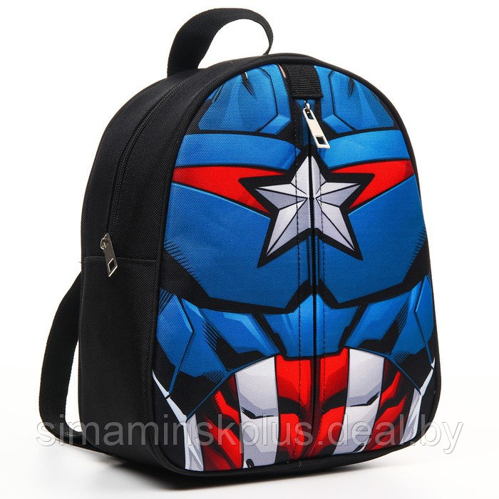Рюкзак детский "Капитан Америка" на молнии, 23х27 см, Мстители - фото 6 - id-p220150338